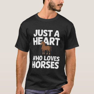 Gewoon een hart dat gek is op paarden t-shirt