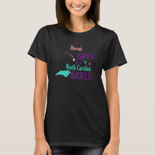 Gewoon een Hawaii-meisje in een North Carolina T-shirt