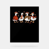 Gewoon een Herfst Goose Oversized T-shirt Acryl Bord (Voorkant)