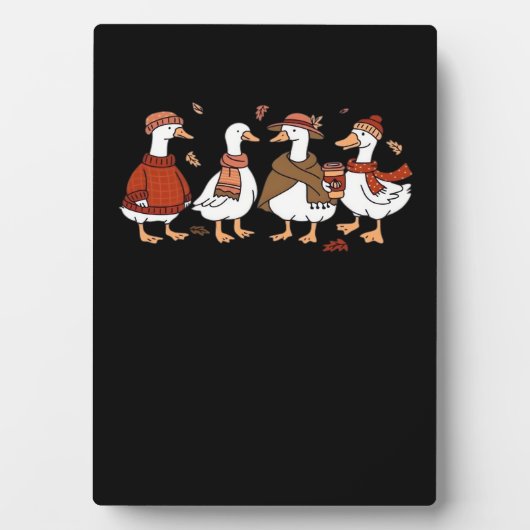 Gewoon een Herfst Goose Oversized T-shirt Fotoplaat (voorkant)