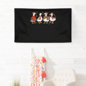 Gewoon een Herfst Goose Oversized T-shirt Spandoek (Insitu)