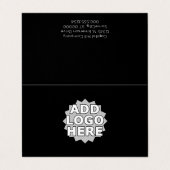 gewoon een herinneringskaart gevouwen visitekaartje (Buitenkant ongevouwen)