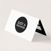 gewoon een herinneringskaart gevouwen visitekaartje (Voorkant)