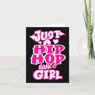 Gewoon een hiphop dansmeisje breakdancing danseres kaart