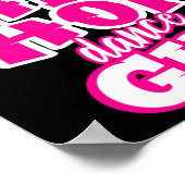 Gewoon een hiphop dansmeisje breakdancing danseres poster (Hoek)