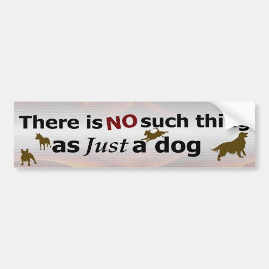Gewoon een hond - NIET Bumpersticker (Voorkant)