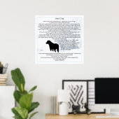 Gewoon Een Hond Quote - Zwarte Labrador - Hond Lie Poster (Thuiskantoor)