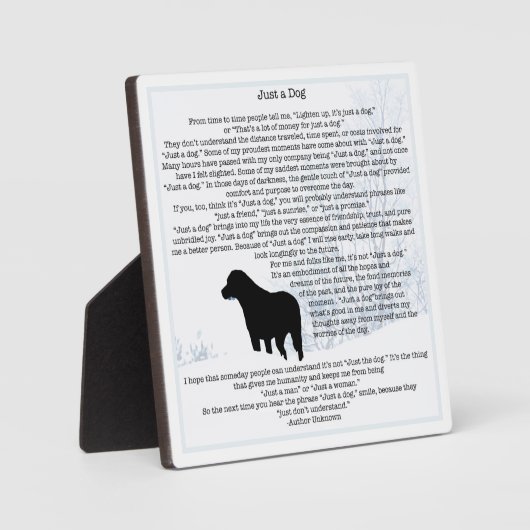 Gewoon Een Hond Quote- Zwarte Labrador - Hond Lief Fotoplaat (Voorkant)