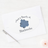 Gewoon een hoop bosbessen ovale sticker (Envelop)