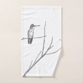 Gewoon een Hummingbird op een stok Bad Handdoek (Handdoek)