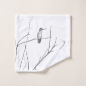 Gewoon een Hummingbird op een stok Bad Handdoek (Wasdoekje)