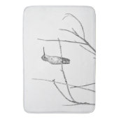 Gewoon een Hummingbird op een stok Badmat (Voorkant Verticaal)