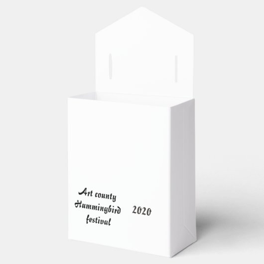 Gewoon een Hummingbird op een stok Bedankdoosjes (Geopend)