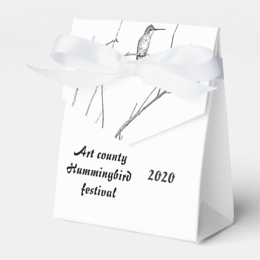 Gewoon een Hummingbird op een stok Bedankdoosjes (Voorkant Zijde)