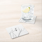 Gewoon een Hummingbird op een stok Kartonnen Onderzetters (Insitu)