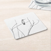 Gewoon een Hummingbird op een stok Kartonnen Onderzetters (Schuin)