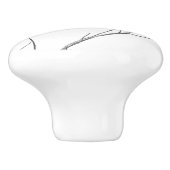 Gewoon een Hummingbird op een stok Keramische Knop (Zijkant)