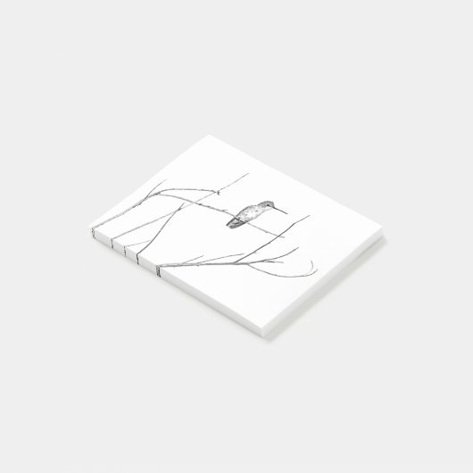 Gewoon een Hummingbird op een stok Post-it® Notes (Schuin)