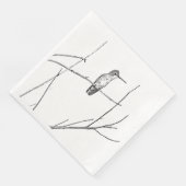 Gewoon een Hummingbird op een stok Servet (Hoek)