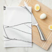 Gewoon een Hummingbird op een stok Theedoek (Quarter Fold)