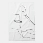 Gewoon een Hummingbird op een stok Theedoek (Verticaal)