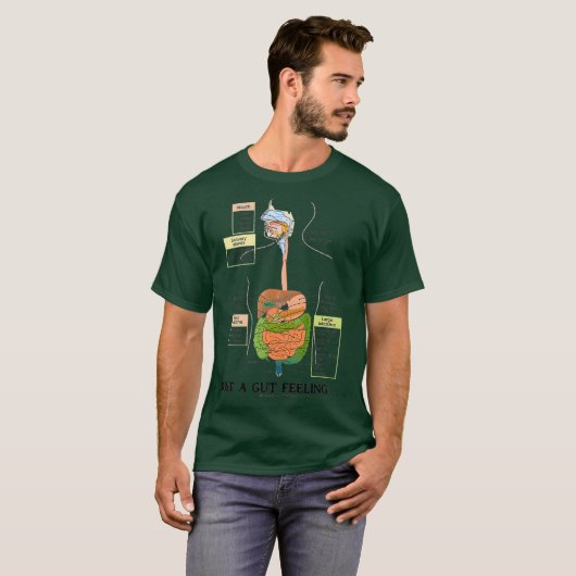 Gewoon een Humor met maagdarmstelsel T-shirt (Voorkant volledig)
