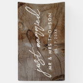 Gewoon een huwelijk met een huwelijk spandoek (Verticaal)