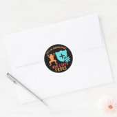 Gewoon een immunoloog die van kikkers houdt ronde sticker (Envelop)