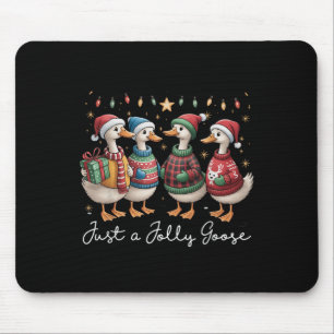 Gewoon een Jolly Goose Funny Goose Santa Reindeer Muismat
