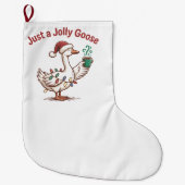 Gewoon een Jolly Goose Kerstgans Drink Matcha Grote Kerstsok (Voorkant)