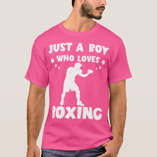 Gewoon een jongen Boksen Bokshandschoenen Kickboxe T-shirt