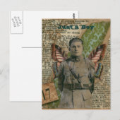 Gewoon een jongen briefkaart (Voorkant / Achterkant)