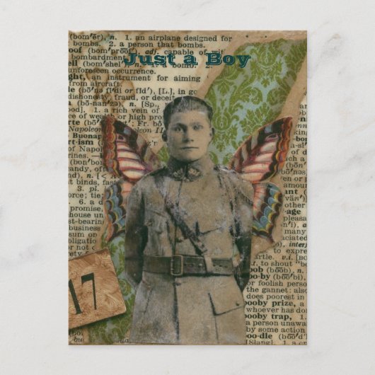 Gewoon een jongen briefkaart (Voorkant)