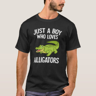 Gewoon een jongen die houdt van Alligators Boys Pe T-shirt