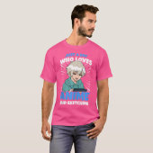 Gewoon een jongen die houdt van anime en het schet t-shirt (Voorkant volledig)