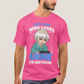 Gewoon een jongen die houdt van anime en het schet t-shirt