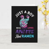 Gewoon een jongen die houdt van anime en ramen, ca kaart (Gele Bloem)