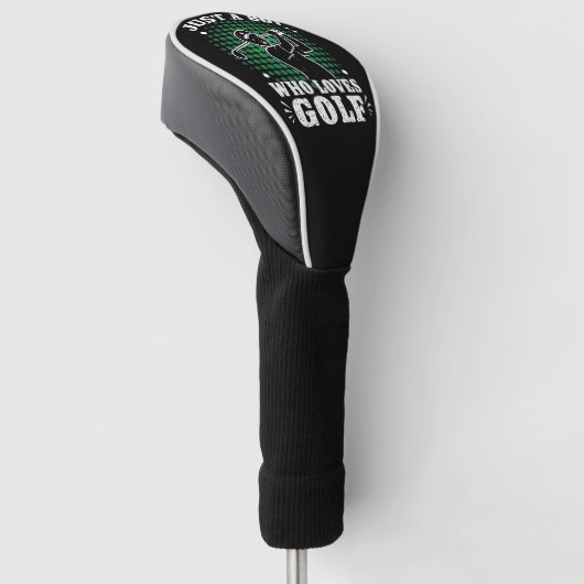 Gewoon een jongen die houdt van Golf Club Golfer G Golfheadcover (Schuin)