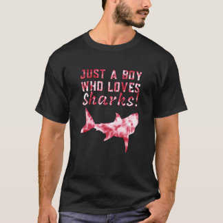Gewoon een jongen die houdt van haaien Ocean Fish  T-shirt
