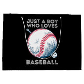 Gewoon een jongen die houdt van honkbal batter hon groot cadeauzakje (Achterkant)