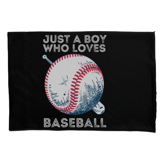 Gewoon een jongen die houdt van honkbal batter hon kussensloop (Voorkant)