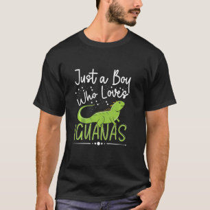 Gewoon een jongen die houdt van leguanen herpetolo t-shirt
