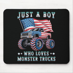 Gewoon een jongen die houdt van Monster Trucks Ame Muismat