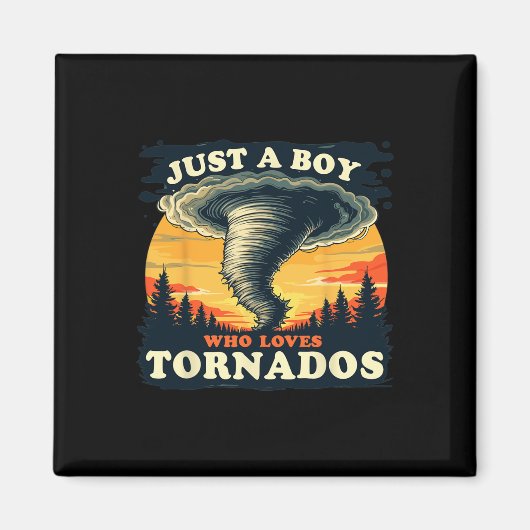 Gewoon een jongen die houdt van Tornados meteorolo Magneet (Voorkant)
