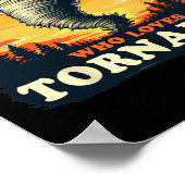Gewoon een jongen die houdt van Tornados meteorolo Poster (Hoek)