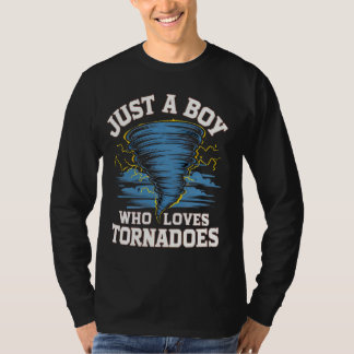 Gewoon een jongen die houdt van tornado's Storm ac T-shirt