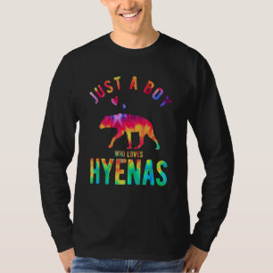 Gewoon Een Jongen Die Hyena's Liefheeft Hyena   Hy T-shirt