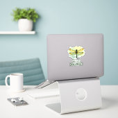 Gewoon een jongen die libellen leuk vindt. Libelle Sticker (Laptop op bureau)