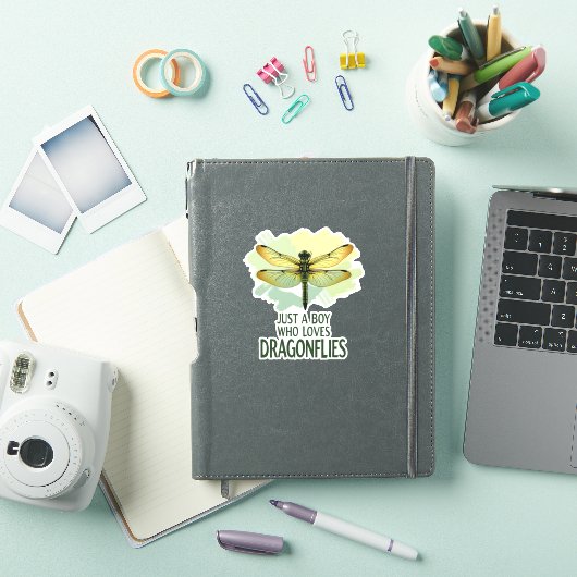Gewoon een jongen die libellen leuk vindt. Libelle Sticker (iPad Cover)