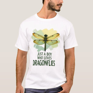 Gewoon een jongen die libellen leuk vindt. Libelle T-shirt